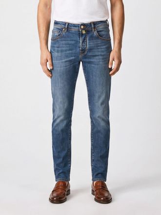 Jacob Cohen Jeans skinny fit in denim di cotone stretch a vita media