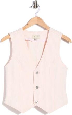 DL1961 Stripe Denim Vest in Pink Stripe at Nordstrom Rack, Size Medium