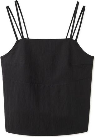 Mango Double Strap Camisole in Black at Nordstrom, Size X-Small
