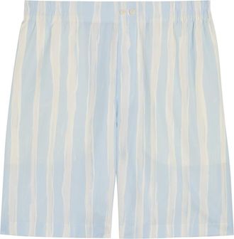 Jacquemus Le Short Calecon Striped Cotton-poplin Shorts - Multicoloured 1 - 52 (IT52 / XL)
