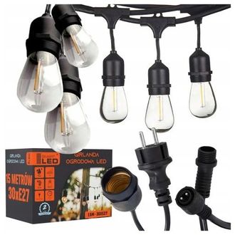 OEM Guirnalda De Jard&iacute;n Con Luces De 15 M Y 30 Led E27