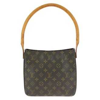 Louis Vuitton Pre-owned Shoulder Bags, female, Brown, Size: ONE SIZE Pre-owned Looping MM Monogram Shoulder Bag