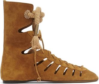 Isabel Marant Liade Open-work Gladiator Boots