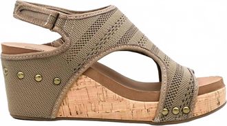 Corkys Footwear Womens Carley Sandal In Natural Knit
