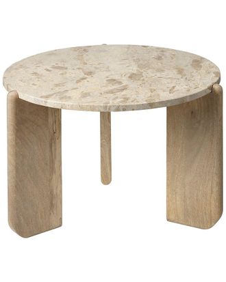 Jamie Young Co. Quarry Wood & Tendua Stone Coffee Table