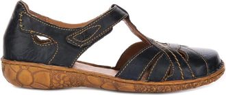 Josef Seibel Flat Sandals, female, Blue, 7 UK, Blue Leather Comfort Sandals Women