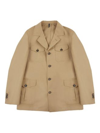 Incotex buttoned pocket jacket - Neutrals