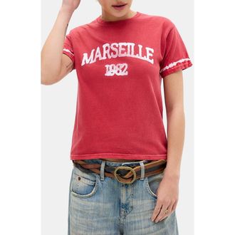 BDG Marseille Relaxed Cotton Graphic T-Shirt in Red at Nordstrom, Size X-Small