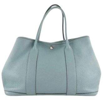 Herm&egrave;s Pre-owned Garden Party PM Negonda Tote Bag - Heren - Pre-owned - Blauw - Maat: ONE Size Leer