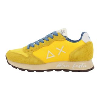 Sun 68 Sneakers, male, Yellow, Size: 13 US Low Top Sneakers