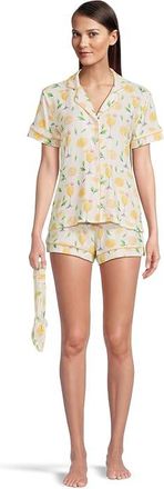PJ Salvage Pj Set Mimosa Me Womens Pajama Sets Ivory : LG (US 10-12), Elastane/Polyester