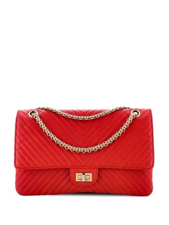 Chanel Reissue 2.55 Flap Bag Chevron Sheepskin 226 shoulder bag - Rood