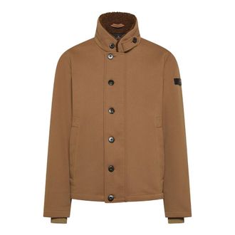 Peuterey Lichte Jassen - Heren - Zomerjassen - Bruin - M - Polyester - Jassen