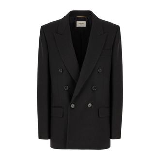 Saint Laurent Blazers, female, Black, S, Stylish Jackets and Vests Collection