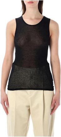 SOEUR Isis Tank Top - Dames - Tops zonder mouwen - Zwart - S - Katoen - Tops