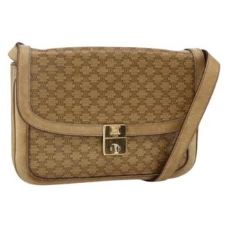 Celine Pre-owned Cross Body Bags, female, Beige, Size: ONE SIZE Pre-owned Vintage Shoulder Bag