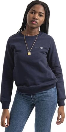 A.P.C. Sweatshirt - Dames - Sweatshirts - Blauw - XS - Katoen - Hoodies & sweatvesten