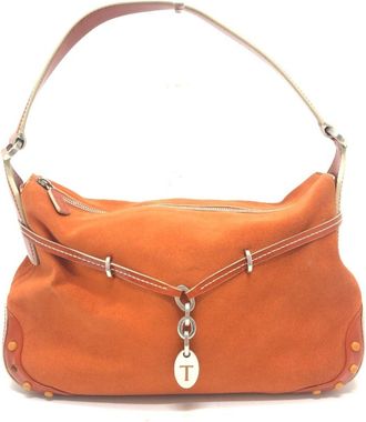 Tod's Tods Leather Suede Handbag Shoulder Bag (Pre-Owned)