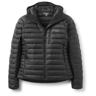 RAB Microlight Alpine Hoody Daunenjacke f&uuml;r Damen | schwarz/grau