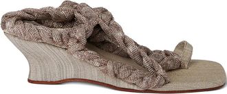 Isa Boulder rope-detailing sandals - women - Rayon/Fabric/Calf Leather/Elastane - 37 - Neutrals