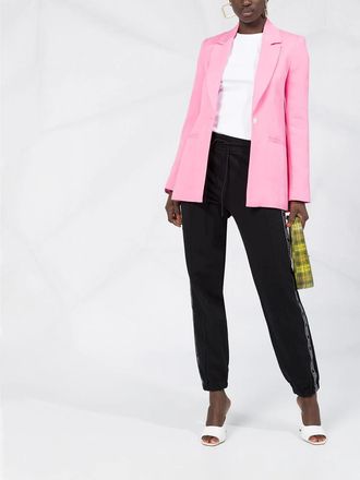 Msgm Womens Sweatpants - Black Cotton - Size Medium