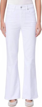 Paige Marlow Skimmer Flare Jean In Crisp White