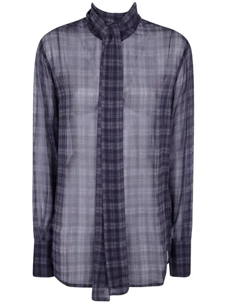 7 For All Mankind Shirt Long Sleeves Bow Shirt