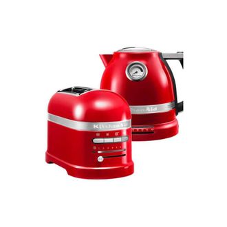 KitchenAid Kitchenaid - Artisan Empire Red 2 Slot Toaster and Kettle Set