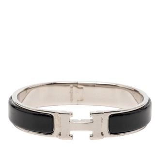 Herm&egrave;s Pre-owned Hermes Narrow Enamel Clic H Bracelet PM Ladies RC51K64AQGI9CHZ2
