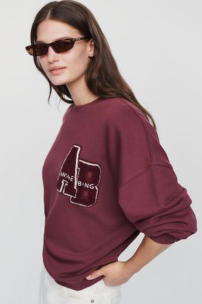 Anine Bing Miles 100% Cotton Sweatshirt