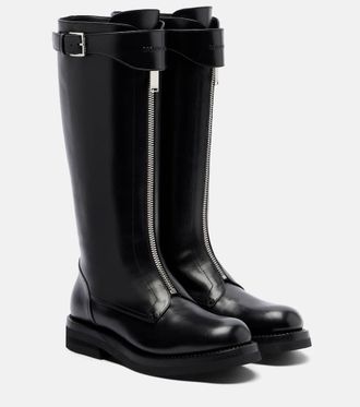 Alexander McQueen Countryside leather knee-high boots