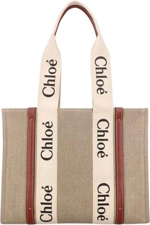 Chlo&eacute; Woody Tote - - Bags - Donna - Beige - ONE SIZE