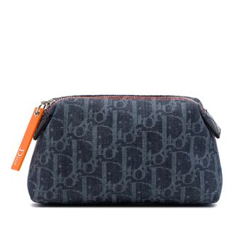 Dior Pre-owned Dior Diorissimo Trotter Denim Flight Cosmetic Pouch Ladies NOR4UN84YTNH531O