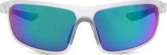 Nike Windtrack Run rectangle-frame sunglasses - White
