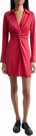 Cinq &agrave; Sept Mckenna Matte Jersey Minidress In Burgandy Plum