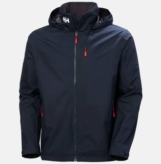 Helly Hansen Mens Crew Hooded Midlayer Jacket 2.0 In Navy