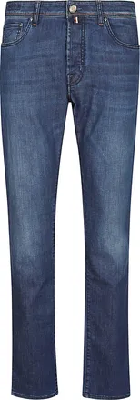 Jacob Cohen Slim Fit Denim Jeans With Classic Five-Pocket Design