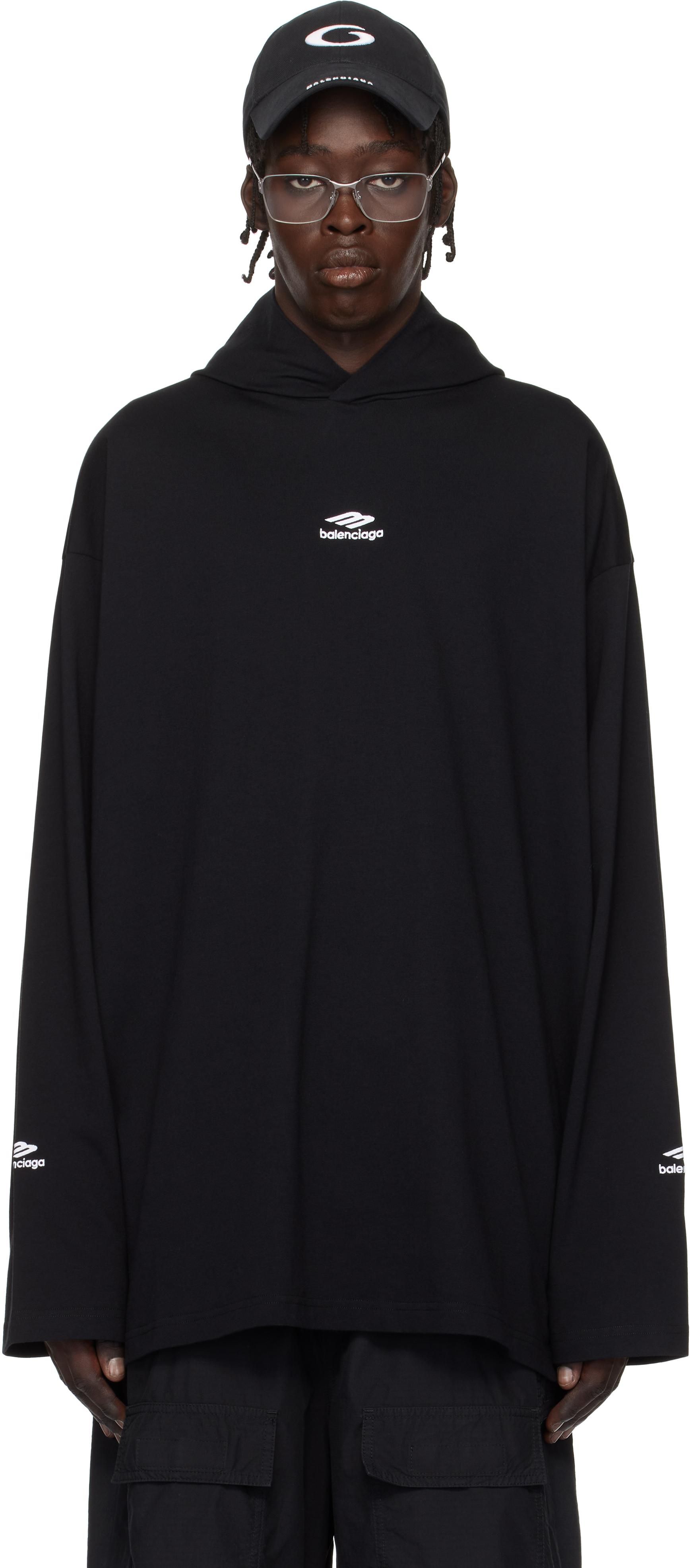 パーカー・フーディ Black 767877TKVI91070 BALENCIAGA Tops Men