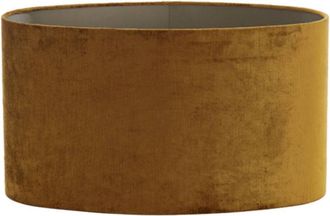 Light & Living Pantalla de lámpara - Gemstone - dorado - textil - Light&living