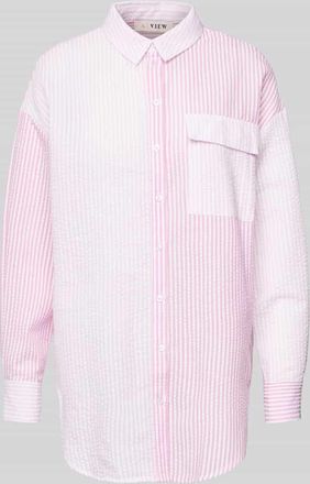 A-View Regular Fit Hemdbluse mit Strukturmuster Modell Mila in Rosa, Gr&ouml;&szlig;e 36