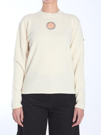 Moncler White Wool Sweater