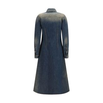 Fendi Denim Shirt-Dress Dress - Blue
