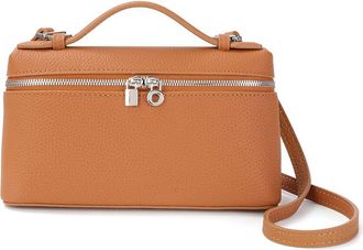 Tiffany & Fred Full-Grain Mini-Structured Leather Bag
