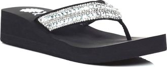 Yellow Box Womens Vaniza Sandal In Clear