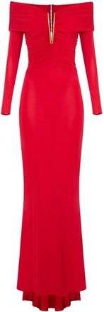 Elisabetta Franchi Kleedjes - Dames - Avondkleed - Rood - L - Kleedjes