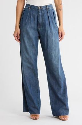 Denimist Blair Double Pleat Wide Leg Jeans in Seymour Indigo at Nordstrom Rack, Size 26