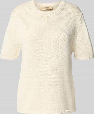 Mos Mosh Strickshirt mit Rundhalsausschnitt Modell Arin in Ecru, Größe M