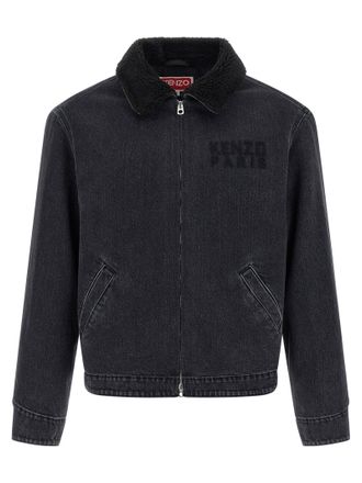 Kenzo Mens Happy Tiger Denim Jacket