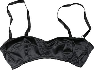 Dolce & Gabbana Semi-Pad Beugel Balconette BH - Dames - BHs - Zwart - S - Polyester - Ondergoed