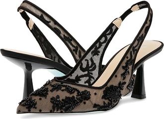 Blue by Betsey Johnson Nikki High Womens Heels Black : 8.5 M, Synthetic